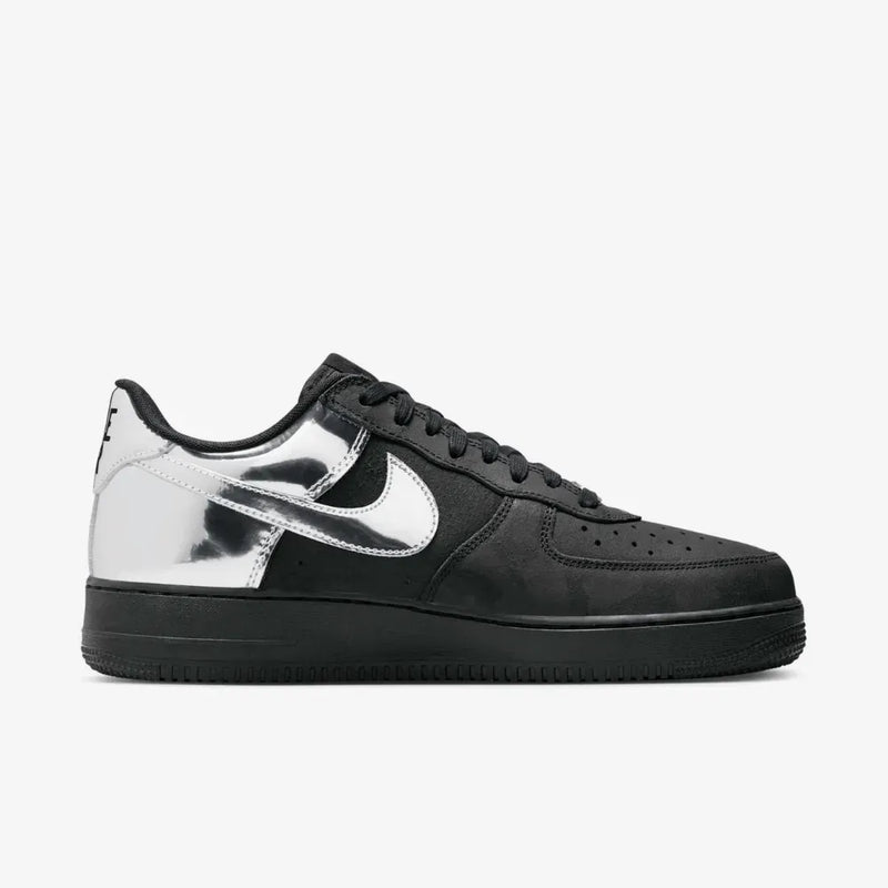 Nike Air Force 1 Low Black Metallic Silver